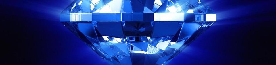 A Bright, Vibrant Blue Diamond